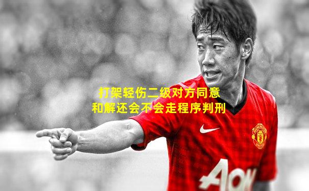 打架轻伤二级对方同意和解还会不会走程序判刑