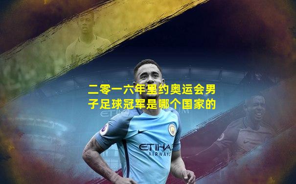 二零一六年里约奥运会男子足球冠军是哪个国家的